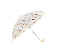 Sterntaler Paraguas Caballo Sunny - Paraguas infantil con cierre de velcro - Mango semicircular - Estampado floral transparente, multicolor