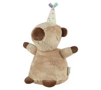 Sterntaler Peluche M Carli de Tela Suave con sonajero Relleno de guata de poliéster y gránulos, 24 × 12 × 12 cm - marrón Claro