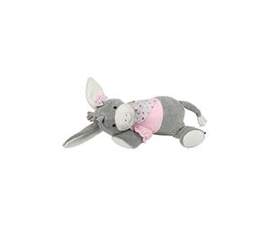 Sterntaler Peluche para dormir Chica Emmi , Módulo para latidos del corazón integrado, Edad: a partir de 0 meses, 30 cm, Rosa/Gris
