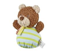 Sterntaler Saco de dormir con diseño de oso Bob de peluche suave y jersey, juguete para bebé con sonajero y papel arrugado, 13 × 9 × 9 cm, color marrón
