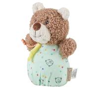 Sterntaler Saco de dormir con diseño de oso de peluche suave y jersey, con sonajero y papel crujiente, 13 × 9 × 9 cm, color marrón claro