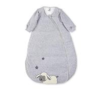 Sterntaler Saco de dormir de la oveja Stanley, Mangas amovibles, Regulación de calor, Cremallera, talla: 110, Color: Gris/Azul