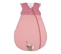 Sterntaler Saco de dormir funcional para bebés, Ratona Mabel, Todo el año, Termorregulable, Cremallera, 110 cm, Rosa/Multicolor
