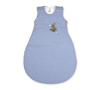Sterntaler Saco de Dormir para bebés, Burro Emmi, Cremallera y Botones, Tamaño: 62/68, Azul Claro