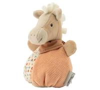 Sterntaler Saquito de peluche con diseño de caballo Sunny, para bebés y niños, de pana fina, juguete con sonajero, para abrazar, descubrir y jugar, color beige claro