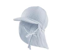 Sterntaler Schirmmütze Nackens. Musselin Sombrero de Sol, Azul, 47 Unisex-Bimbi