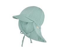 Sterntaler Schirmmütze Nackens. Musselin Sombrero de Sol, Turquesa Claro, 47 Unisex bebé