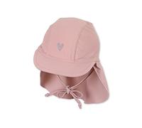 Sterntaler Schirmmütze Nackenschutz Herz, Gorro de natación niños Unisex, zartrosa, Normal