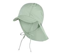 Sterntaler Schirmmütze Nackenschutz mit Einstülpbaren Ohrenklappen und Bindeband Sombrero para el Sol, Verde Hielo, 43 Unisex Adulto