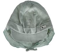 Sterntaler Schirmmütze Zum Binden mit Nackenschutz Paper, Sombrero para el Sol Niños, mittelgrün, 45