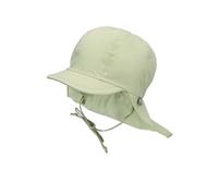 Sterntaler Schirmmütze Zum Binden mit Nackenschutz Touch Sombrero para el Sol, Grün, 43 para Niños