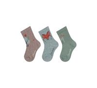 Sterntaler Socken 3er Save Juego de 3 Pares de Calcetines, Marrón Jaspeado, 23-26 para Niños