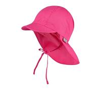 Sterntaler Sombrero Con Protección De Cervicales Sombrero, Niñas, Morado (Magenta 745), 53 (Tamaño del fabricante:53)