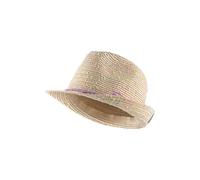 Sterntaler Sombrero de Paja para niñas con Cinta de Raso Colorida y Bonito Sombrero de Lazo, Arena, 53
