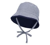 Sterntaler Sombrero de Pesca Unisex para niños, diseño de Vichy-Karo, Marine, 45