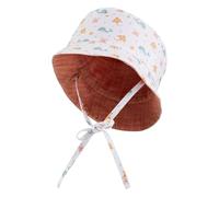 Sterntaler Sombrero de Pescador Unisex para niños con Estampado de Animales Marinos, Blanco, 47