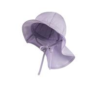Sterntaler Sombrero para el Sol para bebé con Cinta para Atar - Sombrero de bebé para niña con protección Solar UV 50+ - Sombrero de Popelina orgánica - Gorra con Visera con Cuello Protección Solar