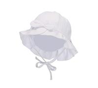 Sterntaler Sombrero Unisex para niños de Lino, Blanco, 47