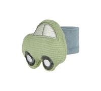 Sterntaler Sonajero para coche, juguete de bebé para manos, puños elásticos, fácil de poner, sonajero para jugar y agarrar, 5 × 7 × 3 cm, verde piedra