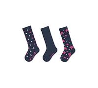 Sterntaler Sterntaler Kniestrümpfe 3er-Pack Herzen, Calcetines para Niñas, Azul (Marine 300) 32 (Talla del fabricante: 30) Calcetines, Niñas, Azul (Marine 300), 30 (Tamaño del fabricante: 30)