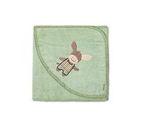 Sterntaler Toalla infantil con capucha Emmilius verde claro 100 x 100 cm - talla100x100 cm