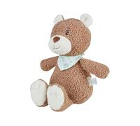 Sterntaler Träumli - Luz Nocturna con diseño de Oso de Peluche Suave con Bordado Glow-in-The-Dark con módulo de Sonido extraíble, Relleno de guata de poliéster, 32 × 13 × 11 cm, Color marrón Claro