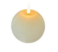 STERNTALER Vela de cera LED, blanca, altura 11 cm, bola, pila