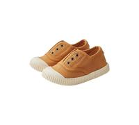 Sterntaler Zapatillas Uni - Zapatillas Deportivas para bebé de Lona - Zapatos de Verano para niños con Suela Antideslizante - Zapatos Unisex para bebé con Banda elástica, marrón Claro, 22 EU
