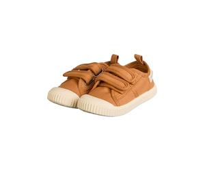 Sterntaler Zapatillas Uni - Zapatillas Deportivas para bebé de Lona - Zapatos de Verano para niños con Suela Antideslizante - Zapatillas Unisex para bebé con Cierre de Velcro, marrón Claro, 28 EU