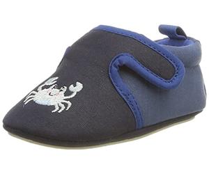 Sterntaler Zapatillas unisex para bebé, suela antideslizante, cierre de velcro, diseño de cangrejo, color azul marino, talla 23/24, marine, 23/24 EU