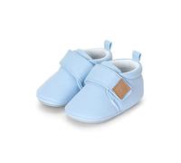 Sterntaler Zapatos de gateo para bebé y niña, zapatos para gatear para bebé, con suela antideslizante, azul claro, talla 17/18 EU, azul claro, 18 EU