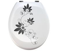 Sternzahn02 - Adhesivo para asiento de inodoro Pressalit, color gris y negro