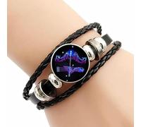 Sternzeichen-Geist-Armband - Sternzeichen-Seil-Armband | Handgefertigtes gewebtes Sternzeichen-Wickelarmband als Geschenk für Erwachsene