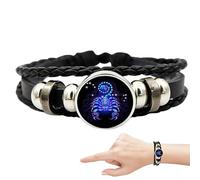 Sternzeichen-Geist-Armband - Sternzeichen-Seil-Armband | Handgefertigtes gewebtes Sternzeichen-Wickelarmband als Geschenk für Erwachsene