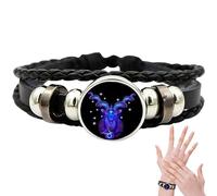 Sternzeichen-Geist-Armband - Sternzeichen-Seil-Armband | Handgefertigtes gewebtes Sternzeichen-Wickelarmband als Geschenk für Erwachsene