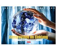 Sternzeichen im Einklang - Aszendent im Jahreshoroskop (Tischkalender 2026 DIN A5 quer), CALVENDO Monatskalender: Horoskop Kalender mit Sternzeichen, ... - dein Astrologiekalender mit Astro-Vibes.