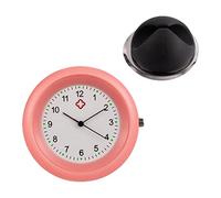 Stethoscope Clock - Clip- Stethoscope Watch with Symbols, Chest Watch for Nurses, Water-Resistant Pocket Watch Brooch Fob for Doctor, Clinic Staff, Professionals, rosa, Se référer au descriptif,