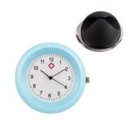 Stethoscope Clock - Clip- Stethoscope Watch with Symbols, Chest Watch for Nurses, Water-Resistant Pocket Watch Brooch Fob for Doctor, Clinic Staff, Professionals, azul, Se référer au descriptif,