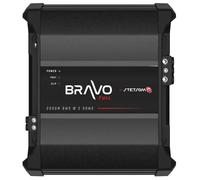 Stetsom Bravo Full 2000 Amplificador mono para coche de 2000,1 W RMS/2K, 2 Ω, estable a 2 Ω, sonido HD, crossover, refuerzo de graves, sistema inteligente de refrigeración, para altavoces y subwoofers