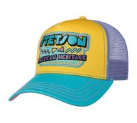 Stetson American Heritage 80s Trucker Cap Basecap Truckercap Truckercap - Gorra de malla para hombre y mujer, con visera y visera, amarillo, Talla única