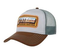 Stetson Gorra Trucker American Heritage Patch Hombre - de Malla béisbol Snapback Cap Snapback, con Visera Otoño Primavera Invierno Verano Verano/Invierno - Talla única Azul-Gris