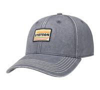 Stetson Béisbol Gorra Cotton Hombre - de algodón Curved Brim Cap Hebilla Metal, con Visera, Forro Invierno Otoño Verano Primavera Verano/Invierno - Talla única Gris