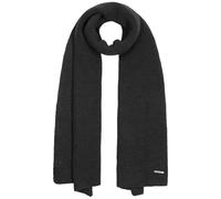 Stetson Caledonia - Bufanda de invierno de lana merino, unisex, fabricada en Italia, Negro, talla única