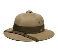 Stetson Casco Colonial Waxed Cotton Mujer/Hombre - Sombrero de algodón Tela con Forro, Forro Verano Primavera/Verano - L (58-59 cm) Caqui