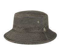Stetson Sombrero de Tela Drasco Hombre - Pescador moldeable con Ribete, Ribete Verano/Invierno Primavera Verano Otoño Invierno - M (56-57 cm) marrón