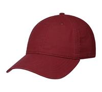 Stetson Ducor Sun Guard Fullcap Hombre - Gorra de béisbol de algodón ecológico (sostenible) - Primavera/Verano - con protección Solar UV 40+ - Look Lavado a Piedra - Burdeos S (54-55 cm)