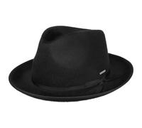 Stetson Edmore Player Sombrero Fedora Bogart Fieltro de Lana Repelente al Agua y Manchas Hombre Otono Invierno