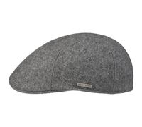 Stetson Finningley - Gorra de 6 paneles para hombre, fabricada en la UE con paraguas, para otoño-invierno, otoño e invierno, gris, L