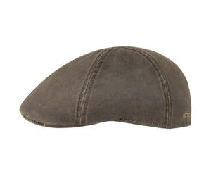 Stetson Flatcap Level para Hombre - Gorra Plana con algodón - Gorra de Hombre con protección UV 40+ - Gorra en Look Retro - Gorra Plana Verano/Invierno - Flat Cap marrón L (58-59 cm)