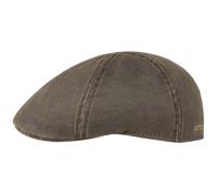 Stetson Flatcap Level para Hombre - Gorra Plana con algodón - Gorra de Hombre con protección UV 40+ - Gorra en Look Retro - Gorra Plana Verano/Invierno - Flat Cap marrón M (56-57 cm)